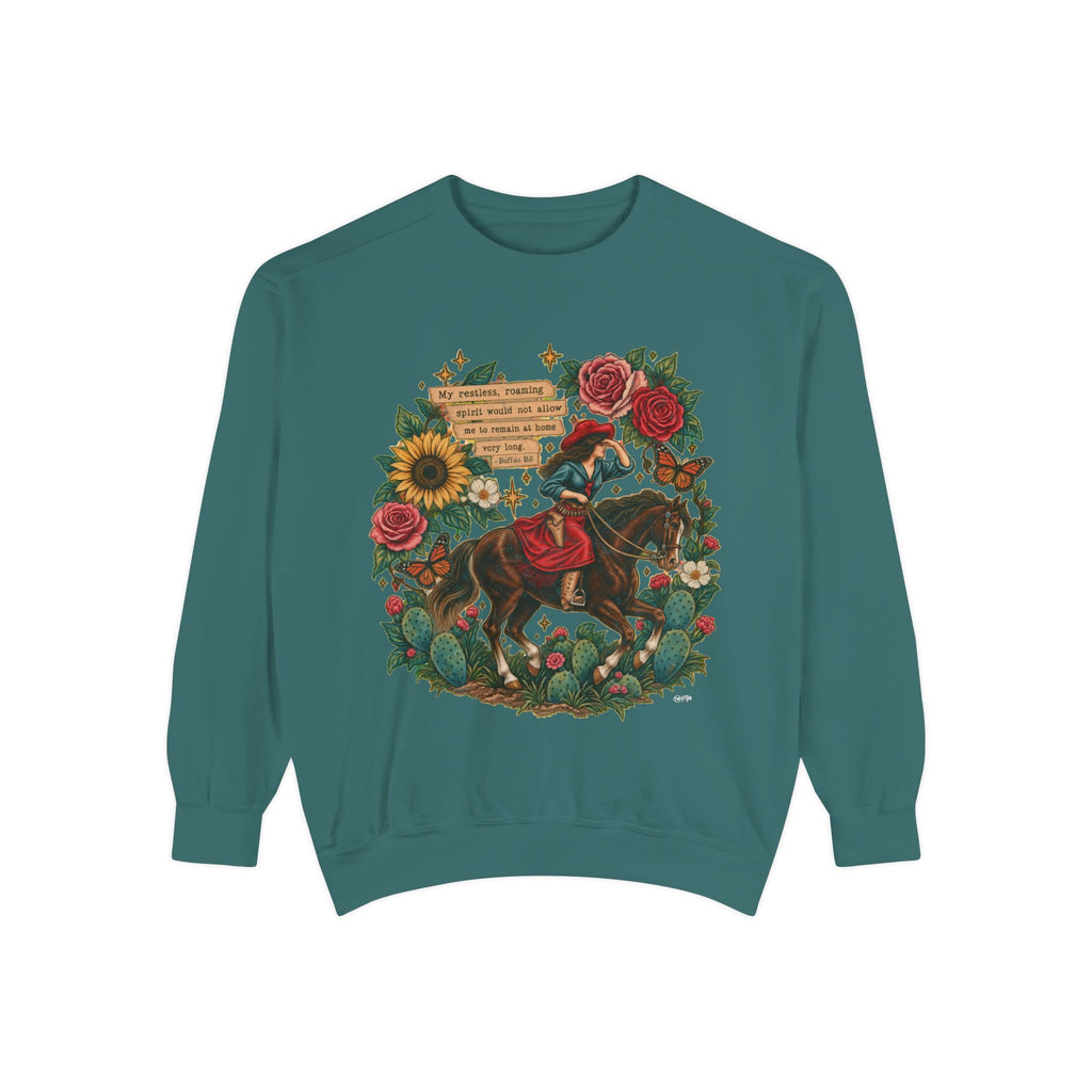 Restless Roaming Spirit — Vintage Equestrian Graphic Crewneck