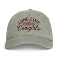 Long Live Cowgirls Embroidered Cap